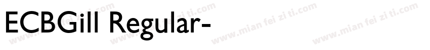 ECBGill Regular字体转换